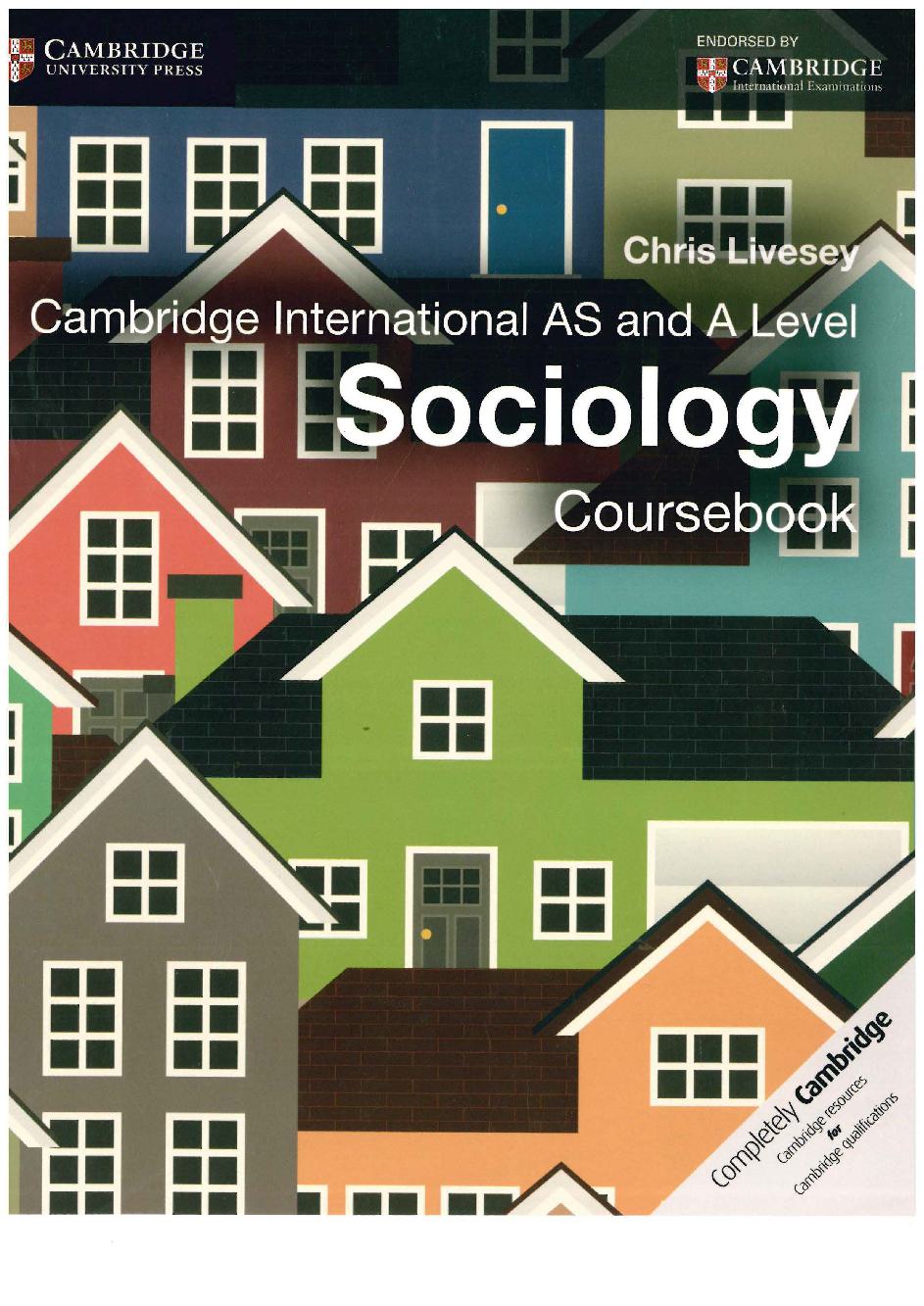 Cambridge International AS and A Level Sociology Coursebook by Chris Livesey