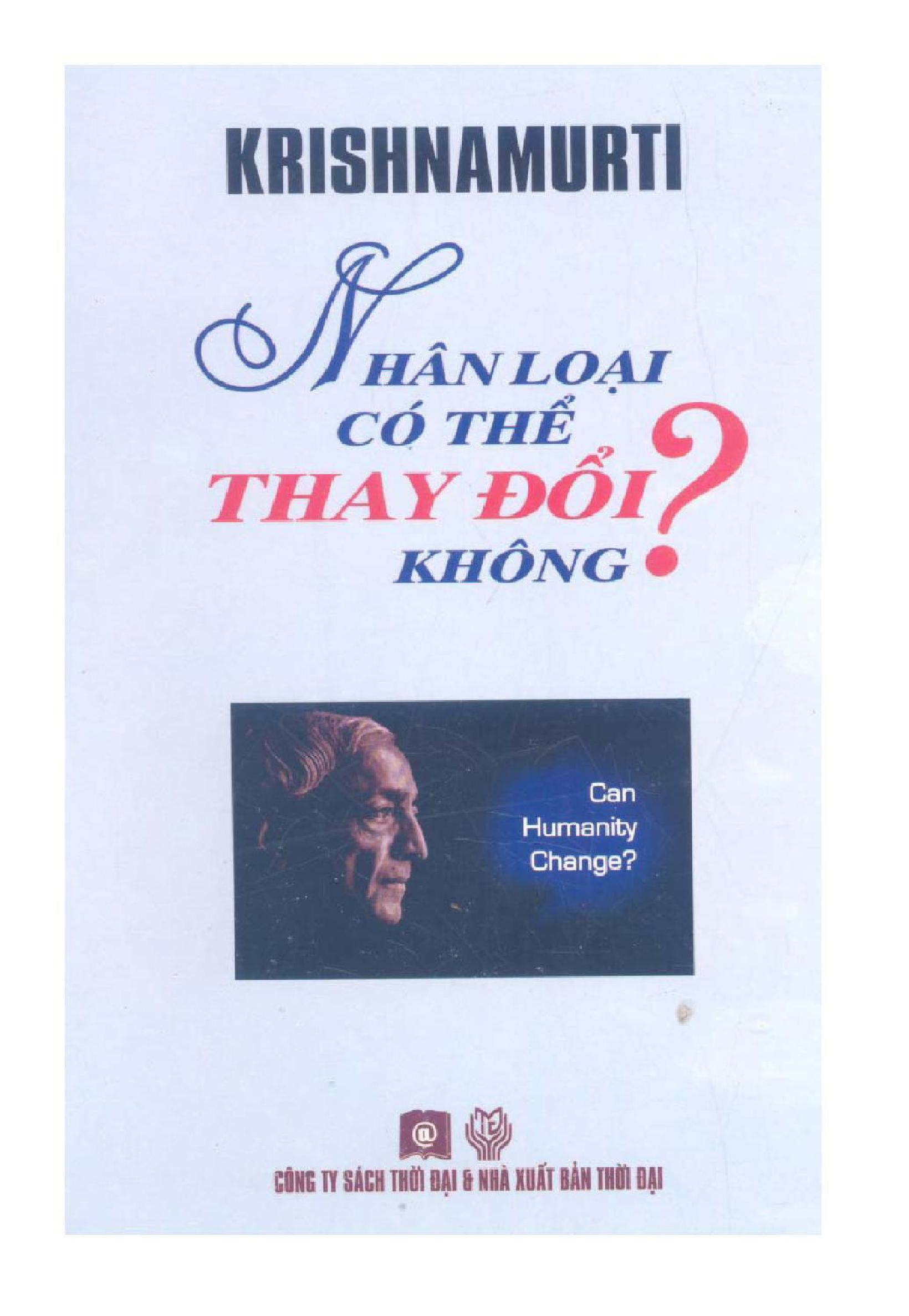 Nhân loại có thẻ thay đổi không