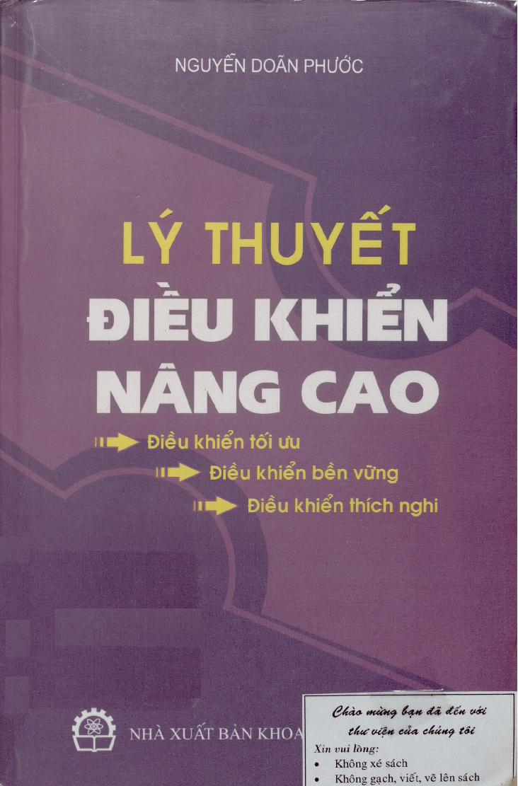 Lý thuyết điều khiển nâng cao