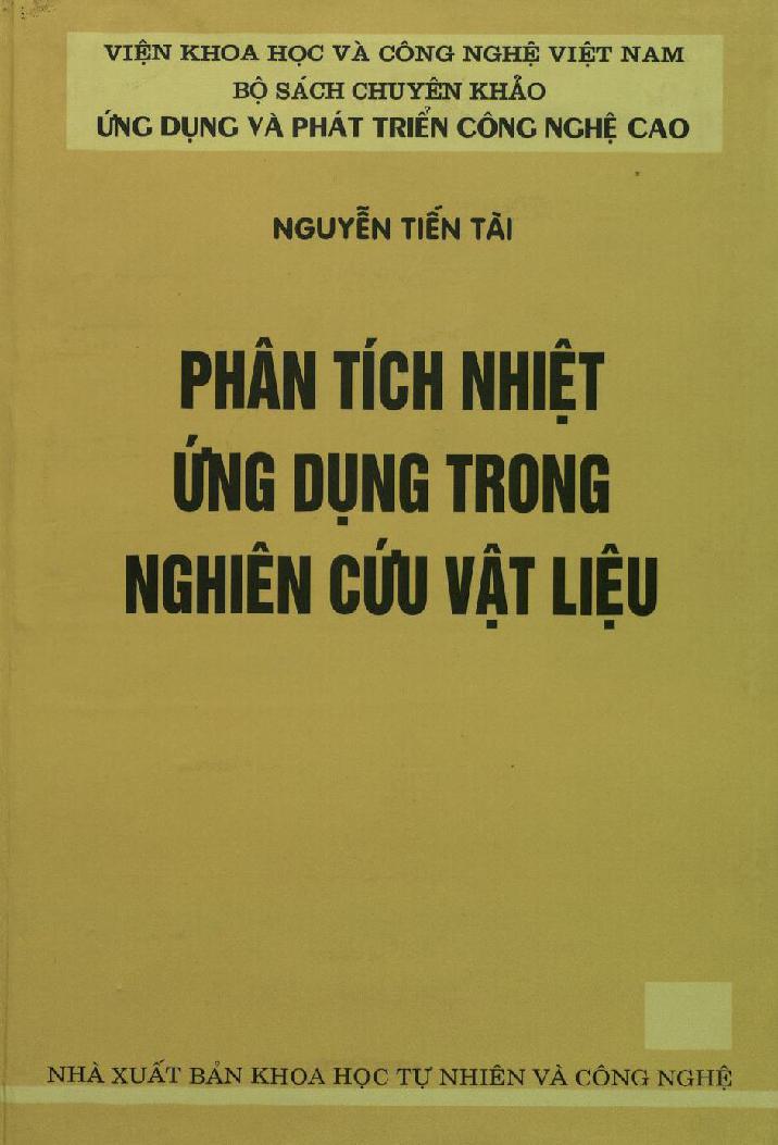 Phân tích nhiệt ứng dụng trong nghiên cứu vật liệu