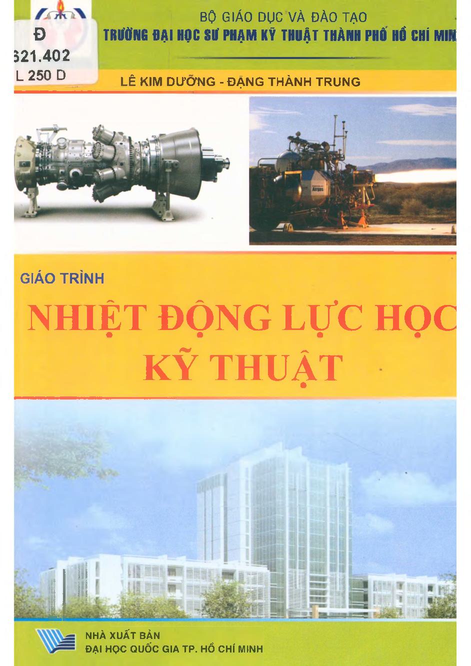 Giáo trình Nhiệt động lực học kỹ thuật