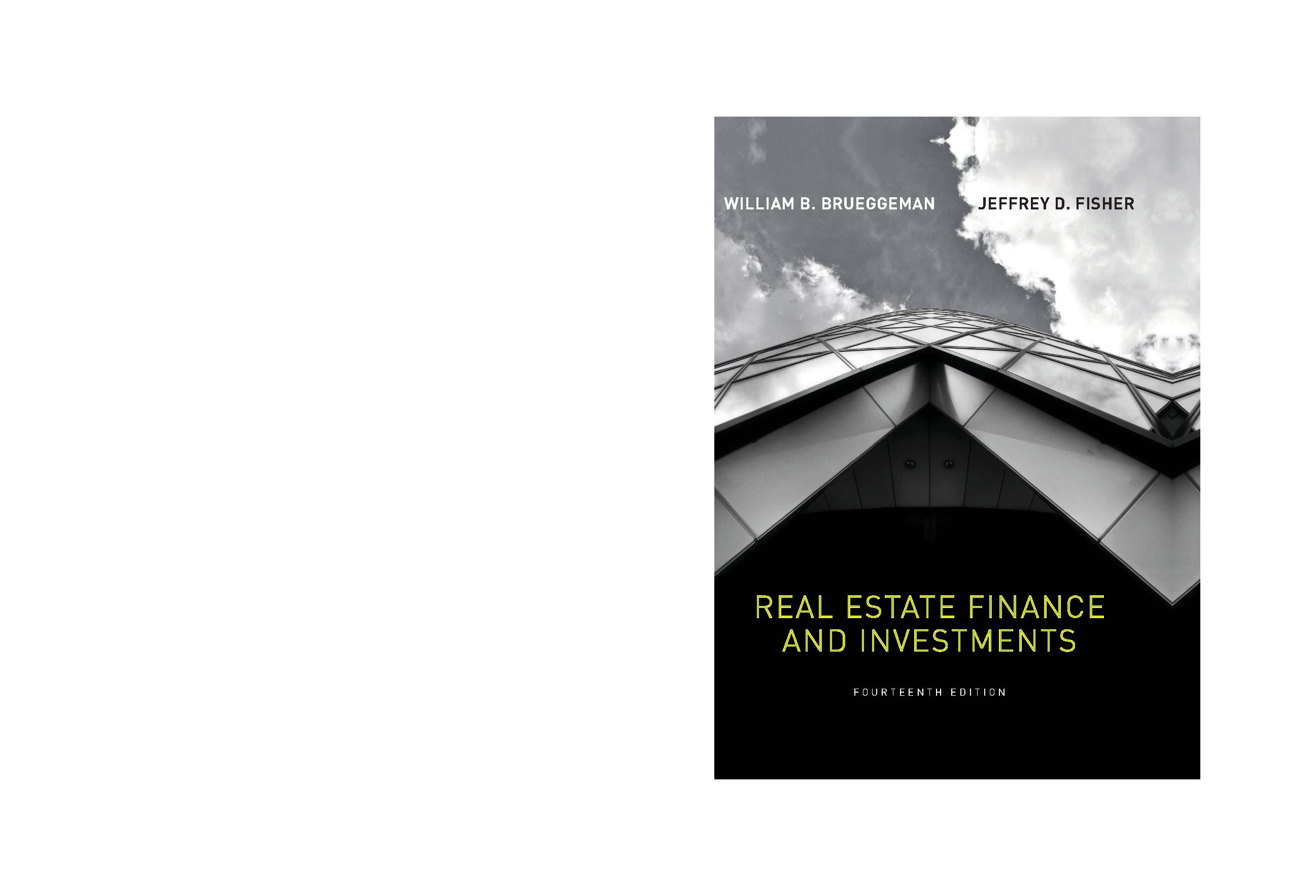 Real Estate Finance & Investments