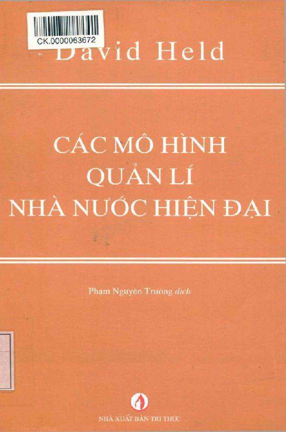 Các mô hình quản lí Nhà nước Hiện Đại