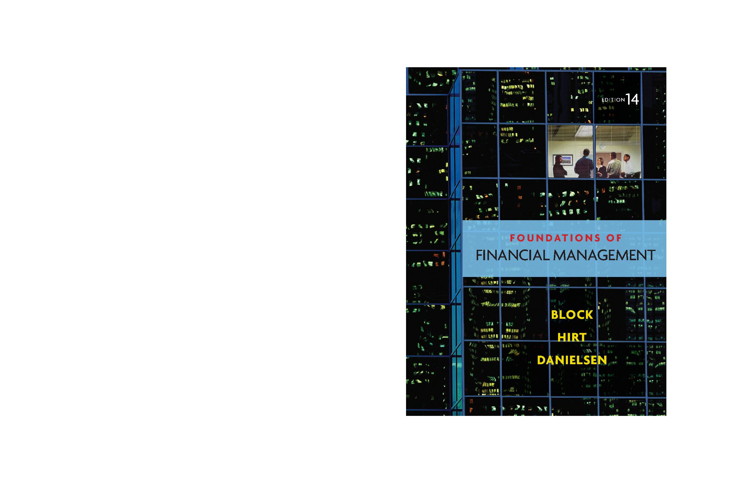 Foundations of Financial Management