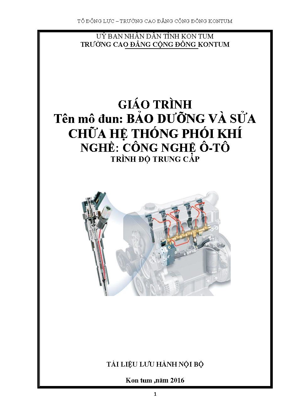 Tài liệu modul Bảo dưỡng hệ thống nhiên liệu động cơ DIESEL