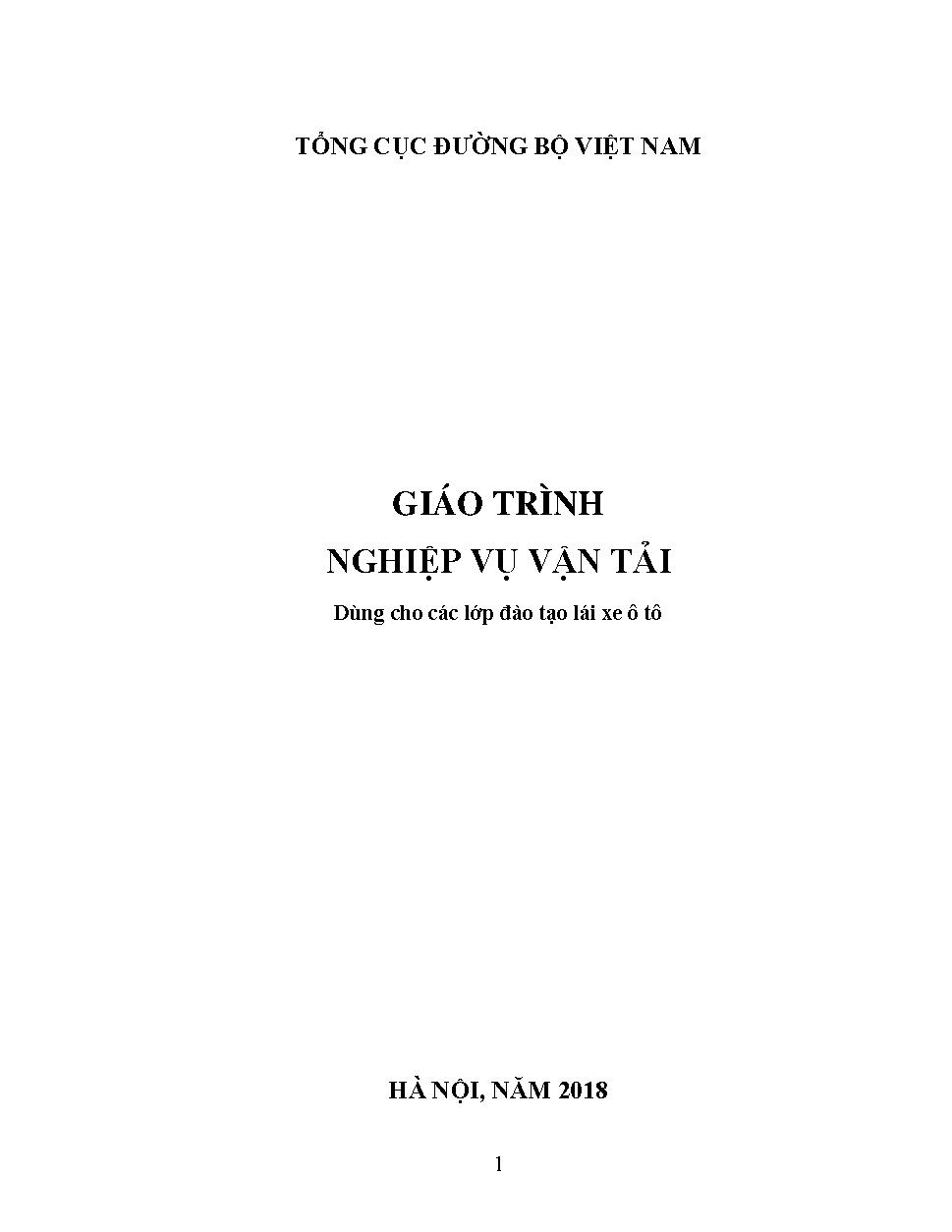 4.Giao trinh Nghiệp vụ vận tải