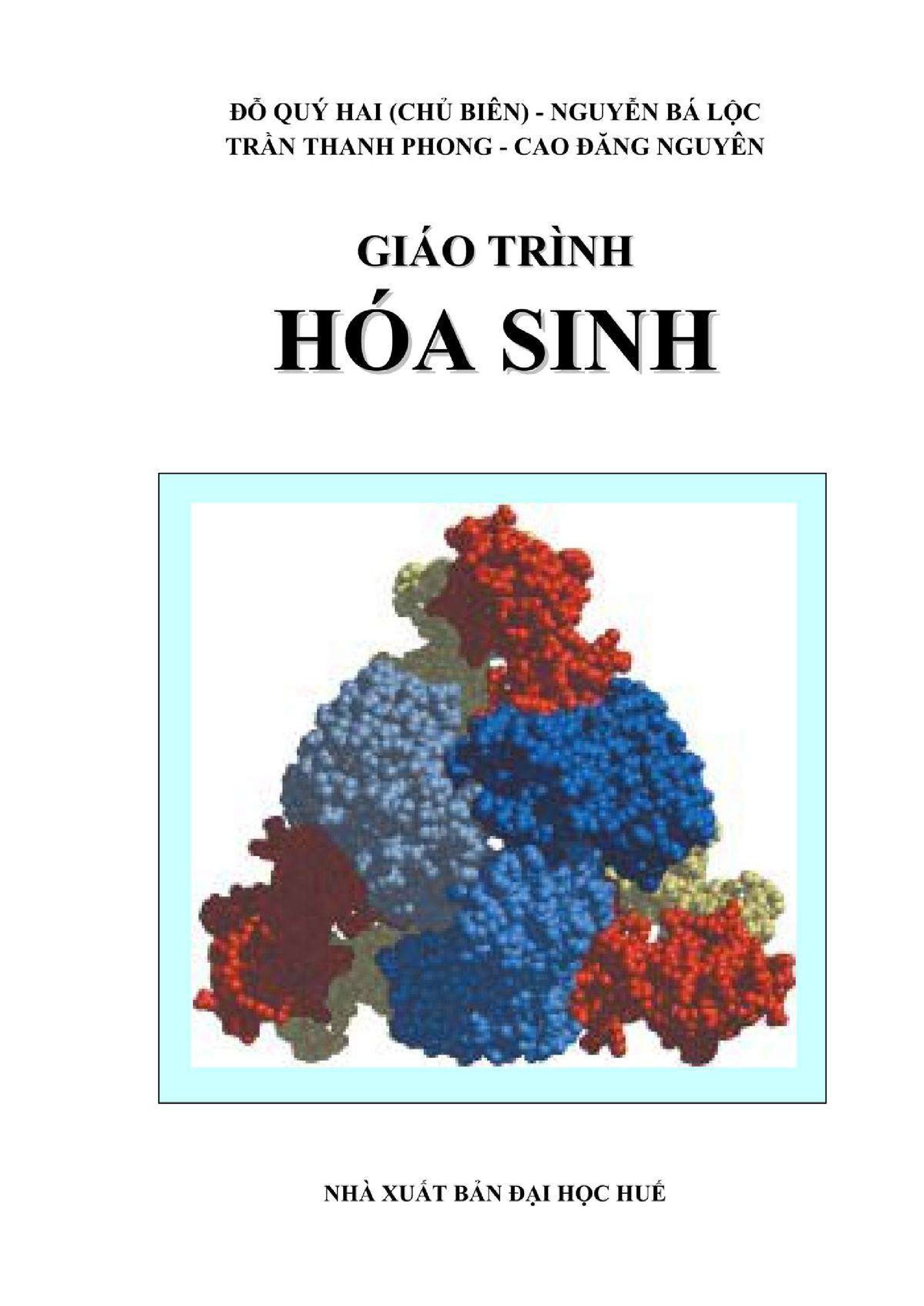 Giáo trình Hóa sinh