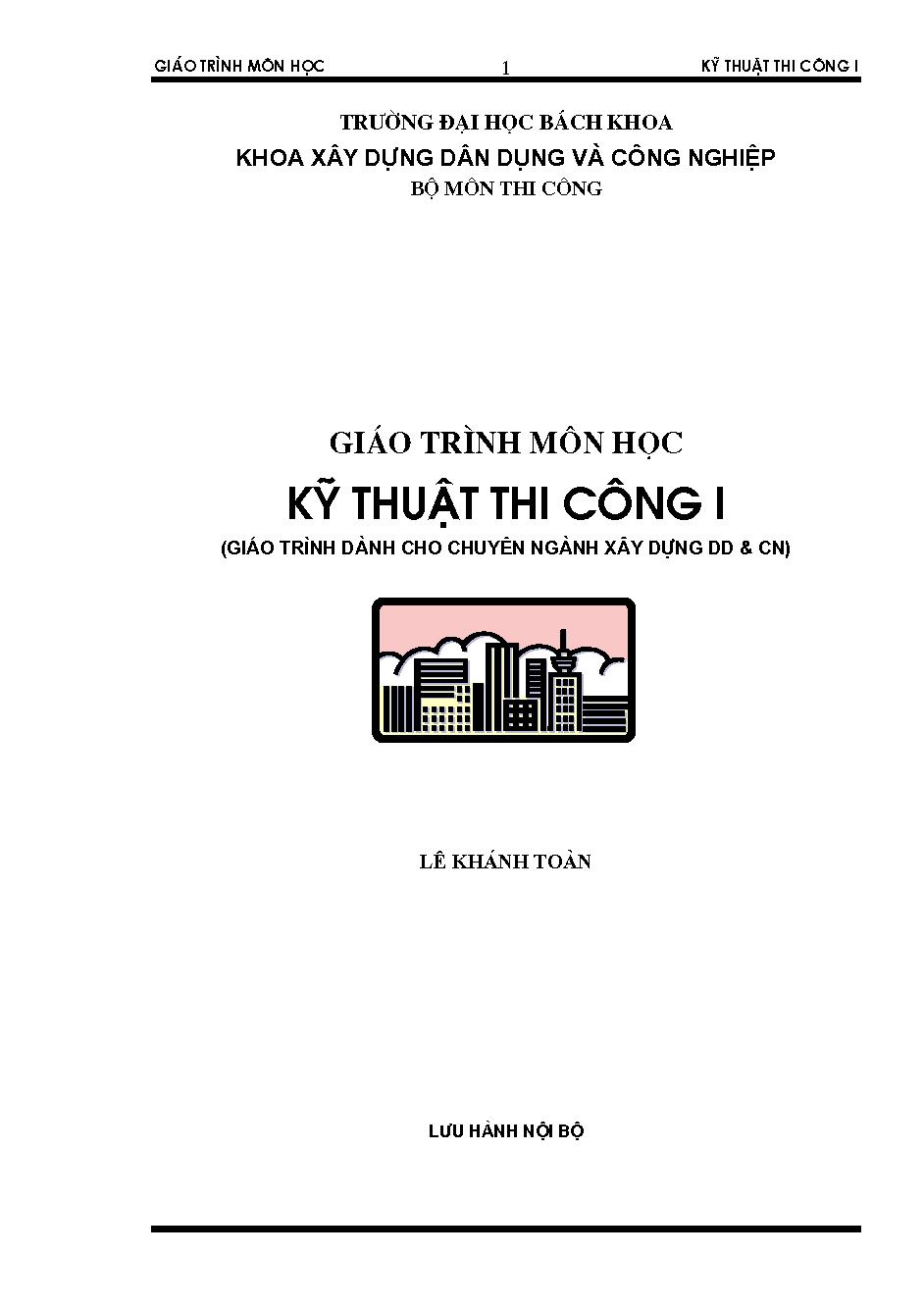 Giáo trình Thiết kế thi công