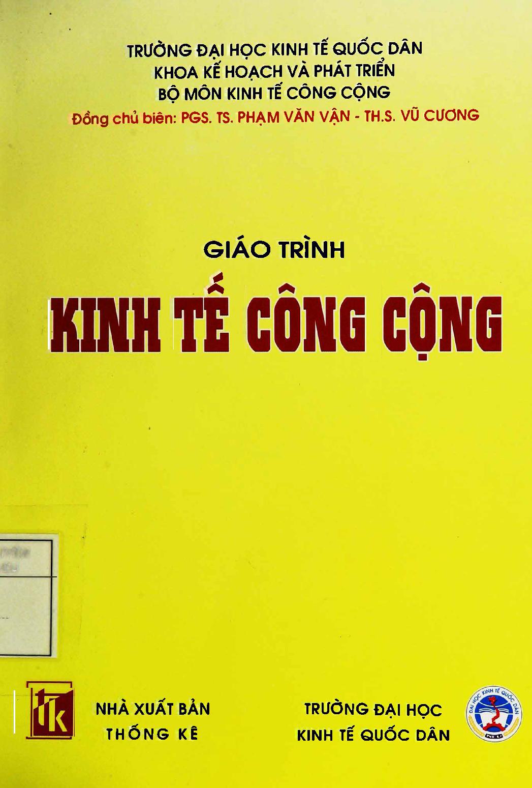 Giáo trình Kinh tế công cộng