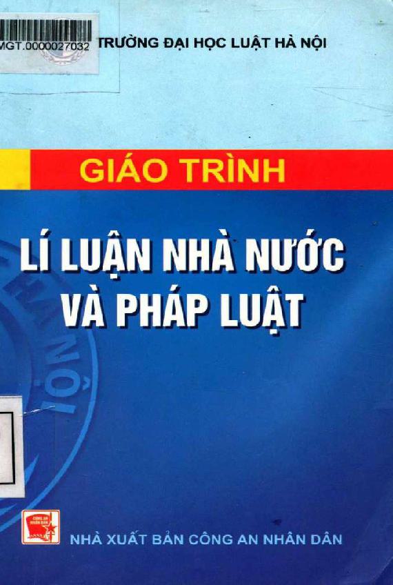 Giáo trình Lí luận nhà nước và pháp luật