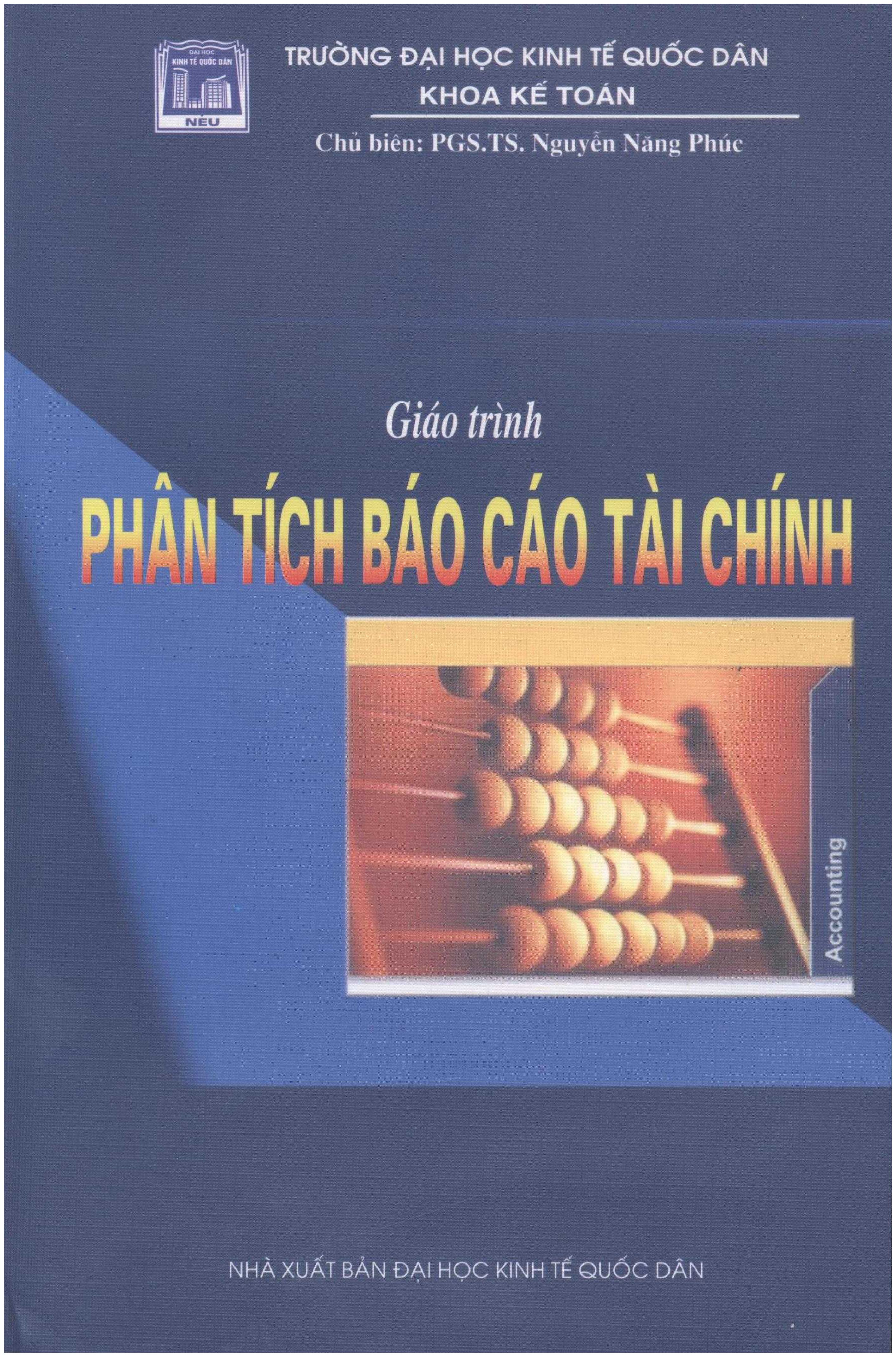 Giáo trình Phân tích báo cáo tài chính