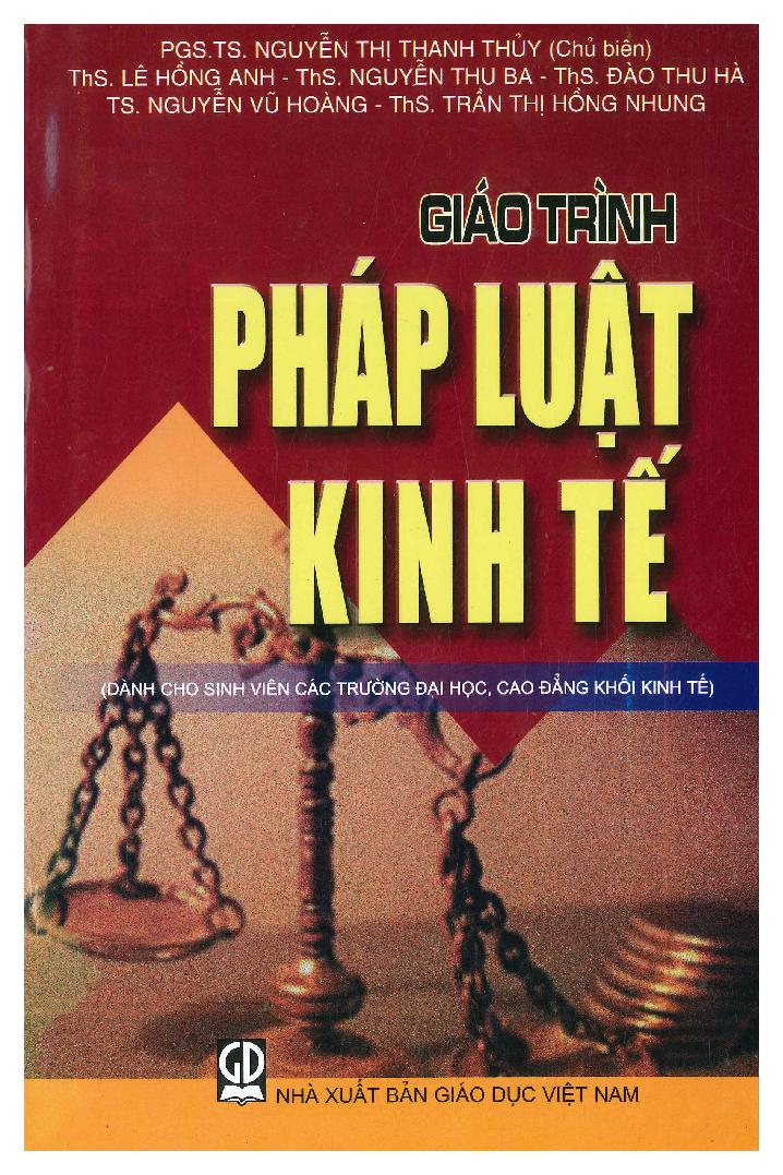 Giáo trình Pháp luật Kinh tế ( Năm 2018)