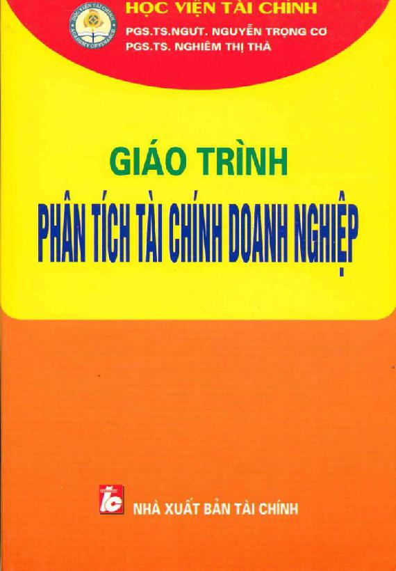 Giáo trình Phân tích tài chính doanh nghiệp