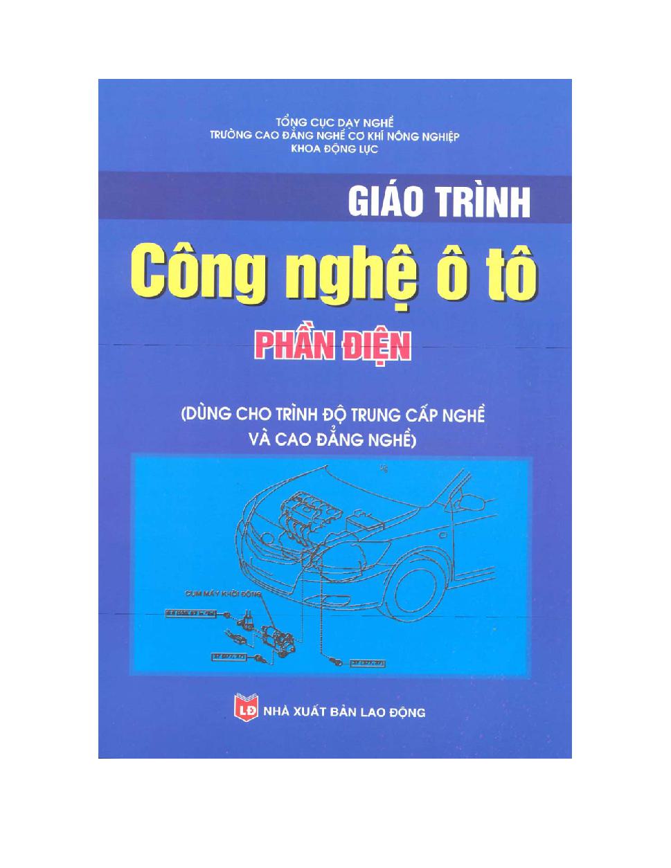 Giáo trình công nghệ ô tô - phần điện