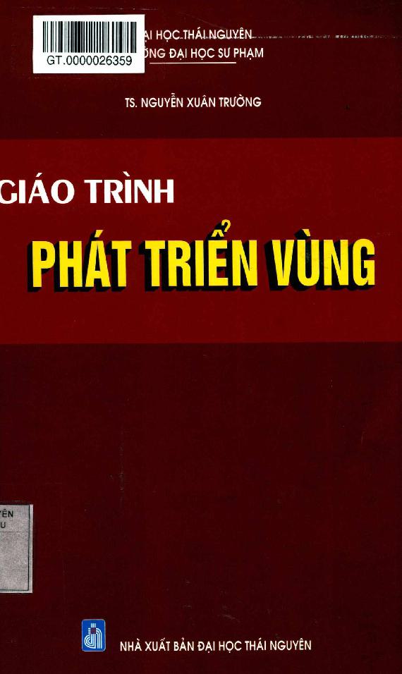 Giáo trình Phát triển vùng