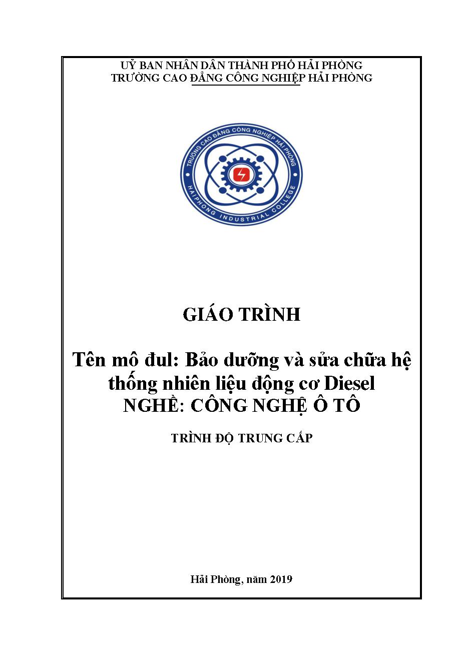 Giáo trình Bảo dưỡng và sửa chữa hệ thống nhiên liệu động cơ Diesel