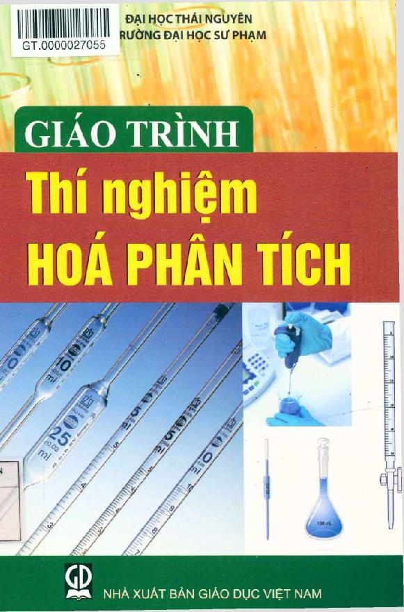 Giáo trình Thí nghiệm hóa phân tích