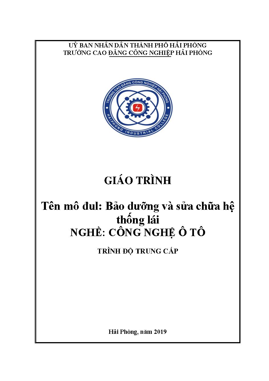 Giáo trình Bảo dưỡng và sửa chữa hệ thống lái