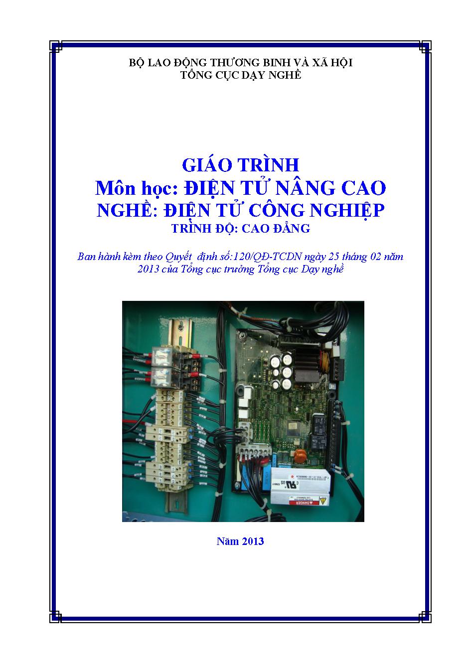 GIÁO TRÌNH ĐIỆN TỬ NÂNG CAO