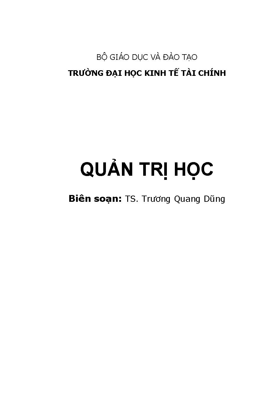 Quản trị học