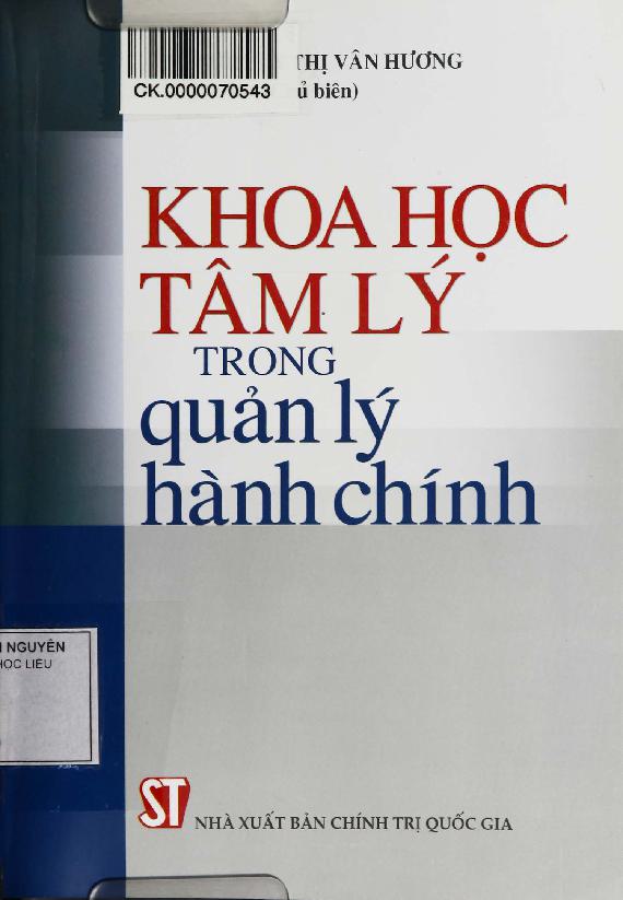 Khoa học tâm lý trong quản lý hành chính