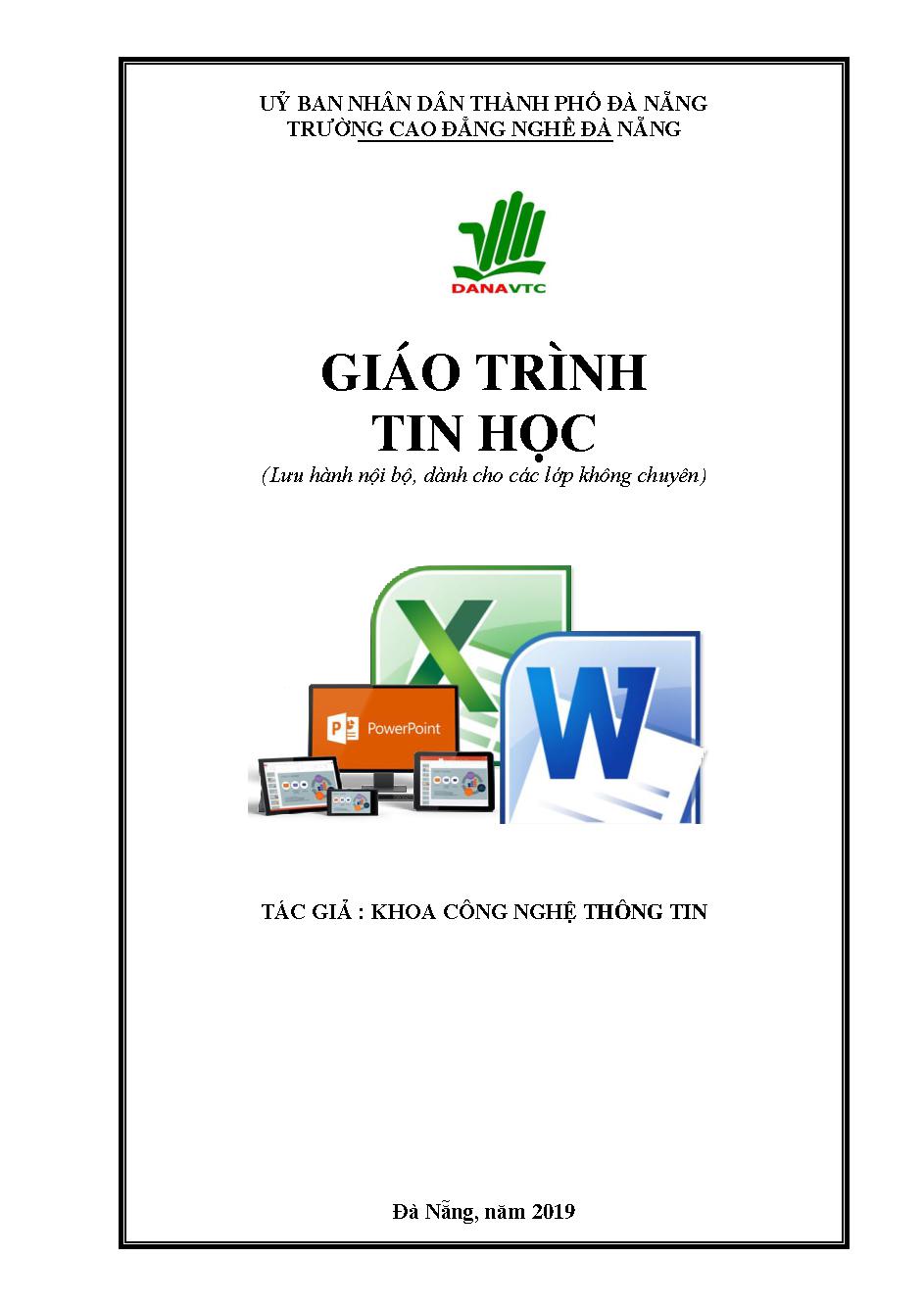 GIÁO TRÌNH TIN HỌC