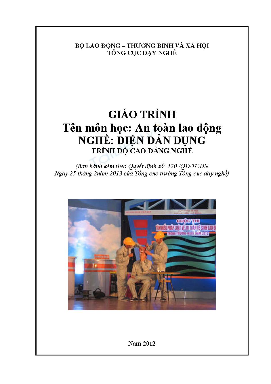 Giáo trình An toàn lao động