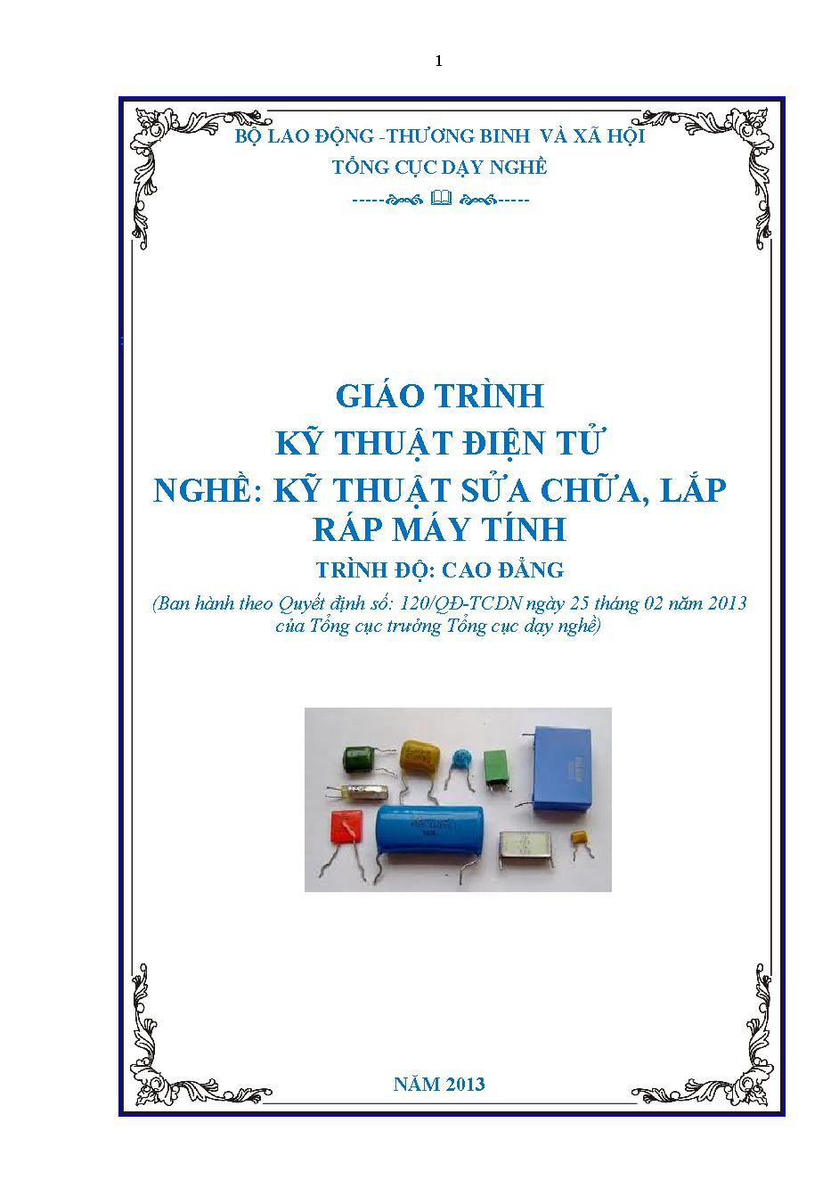 Giáo trình Kỹ thuật điện tử