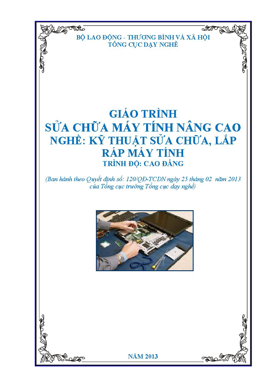 Giáo trình Sữa chữa máy tính nâng cao