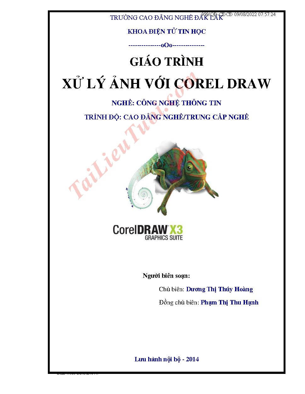 Giáo trình Xử lý hình ảnh với Corel Draw