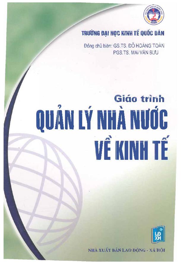 Giáo trình Quản lý nhà nước về kinh tế