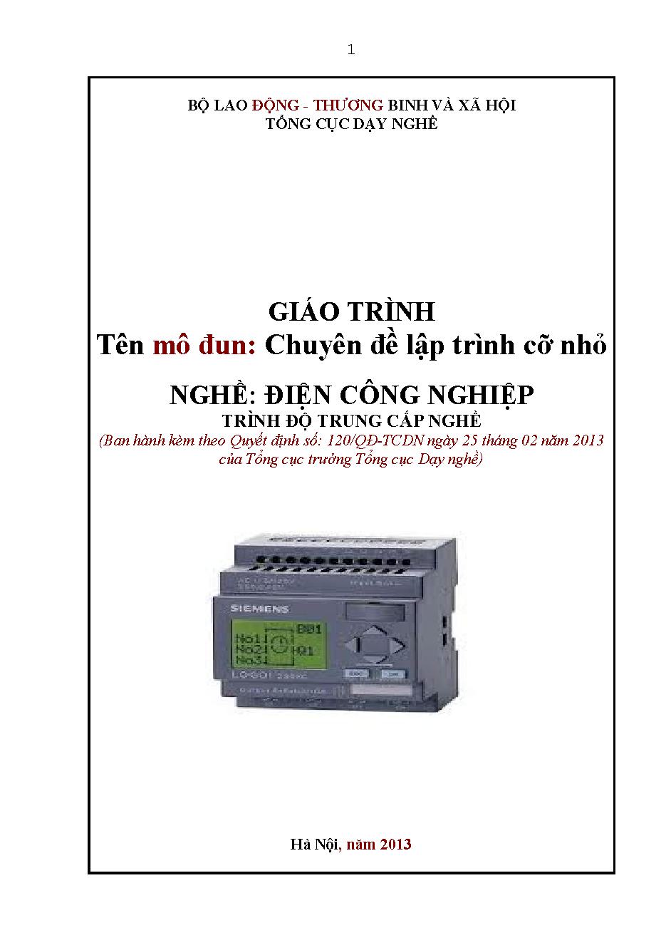 GIÁO TRÌNH ĐIỆN CÔNG NGHIỆP