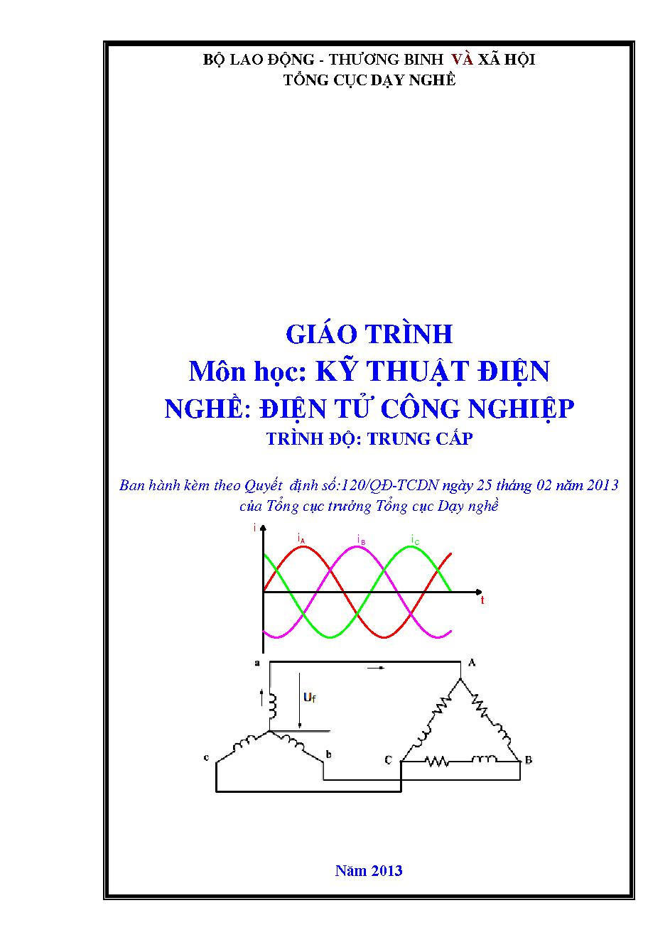 GIÁO TRÌNH KỸ THUẬT ĐIỆN