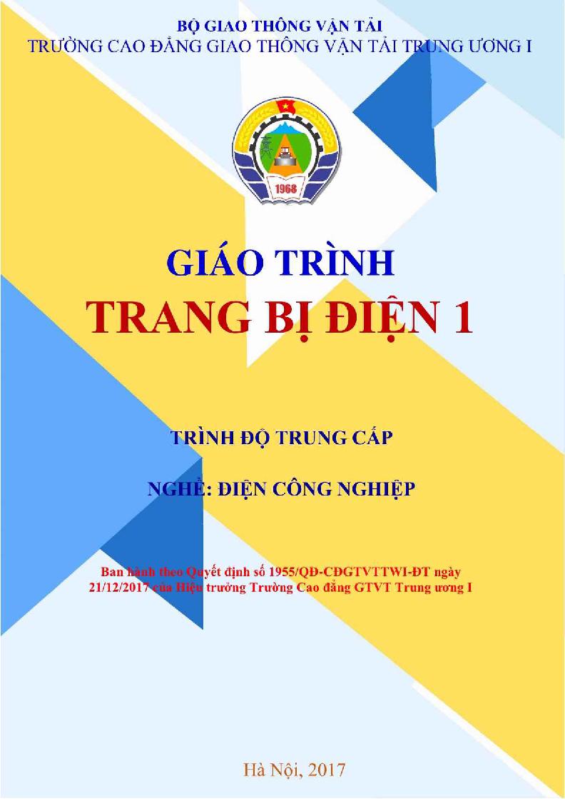 Giáo trình Trang bị điện 1