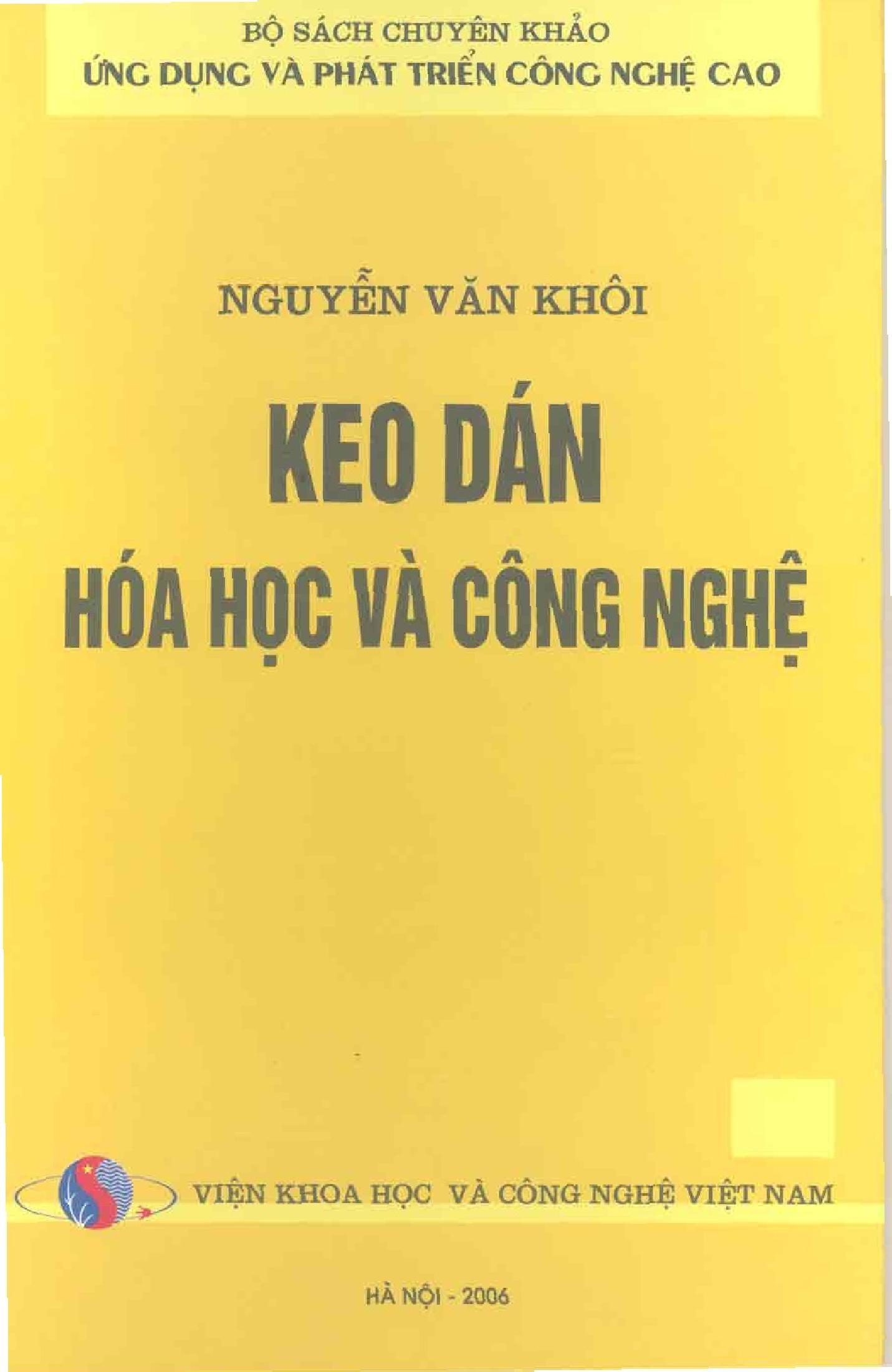 Keo dán hóa học và công nghệ