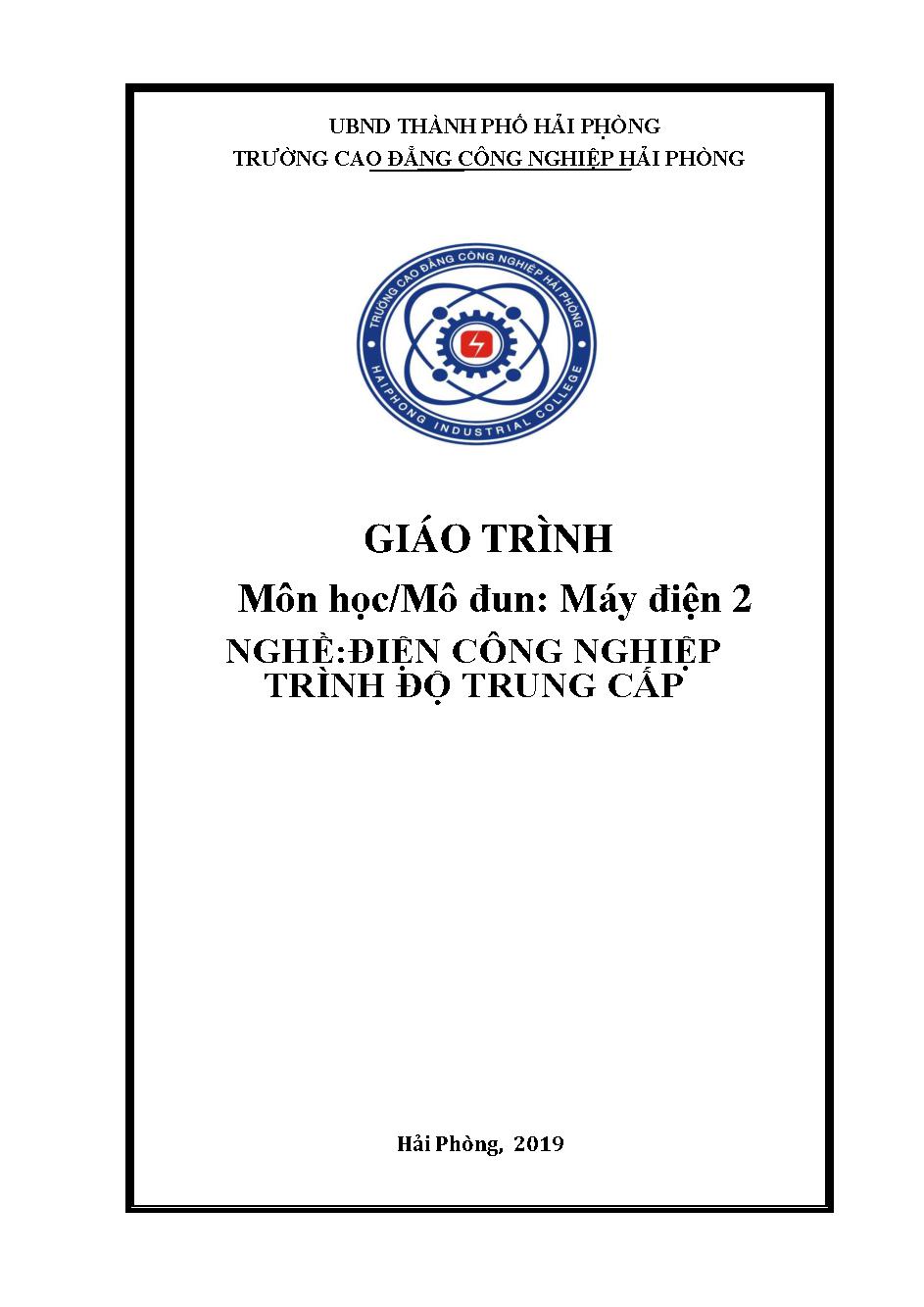 Giáo trình Máy điện 2