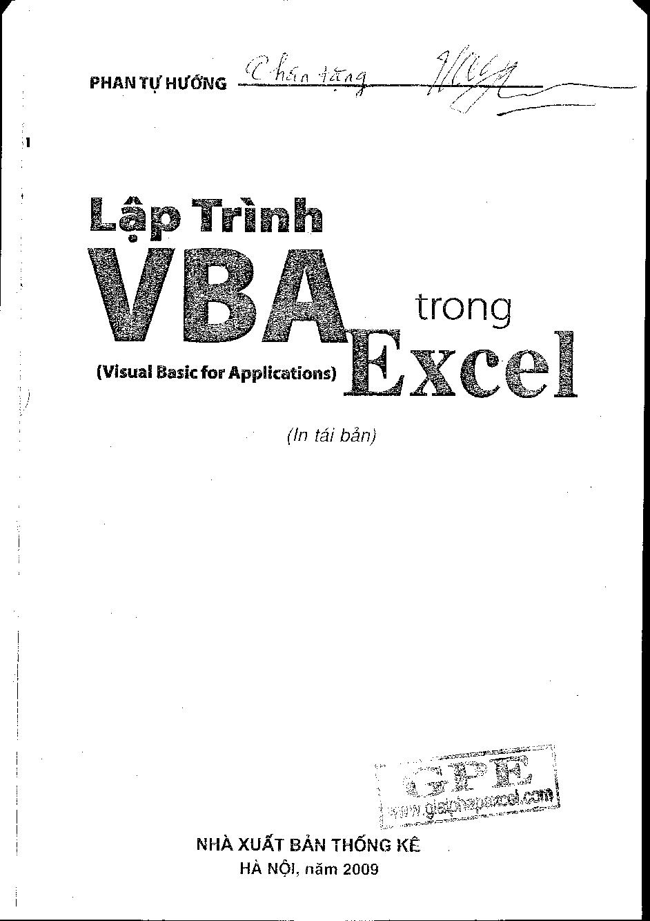 Lập trình VBA trong Execel