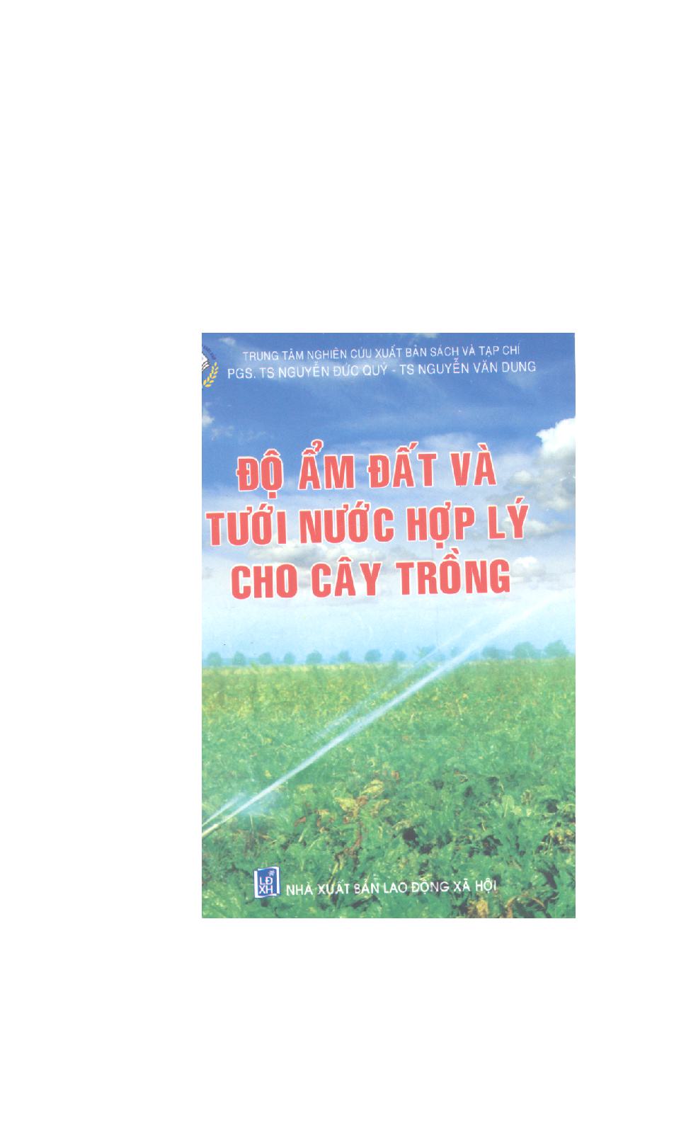 Độ ẩm đất và tưới nước hợp lý cho cây trồng