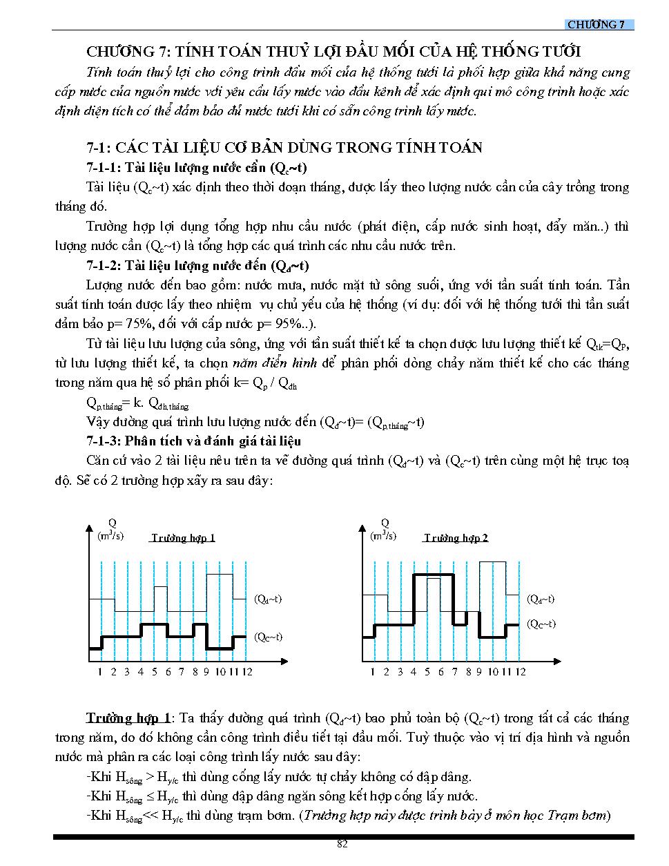 Giáo trình Thuỷ Nông  (chương 7)