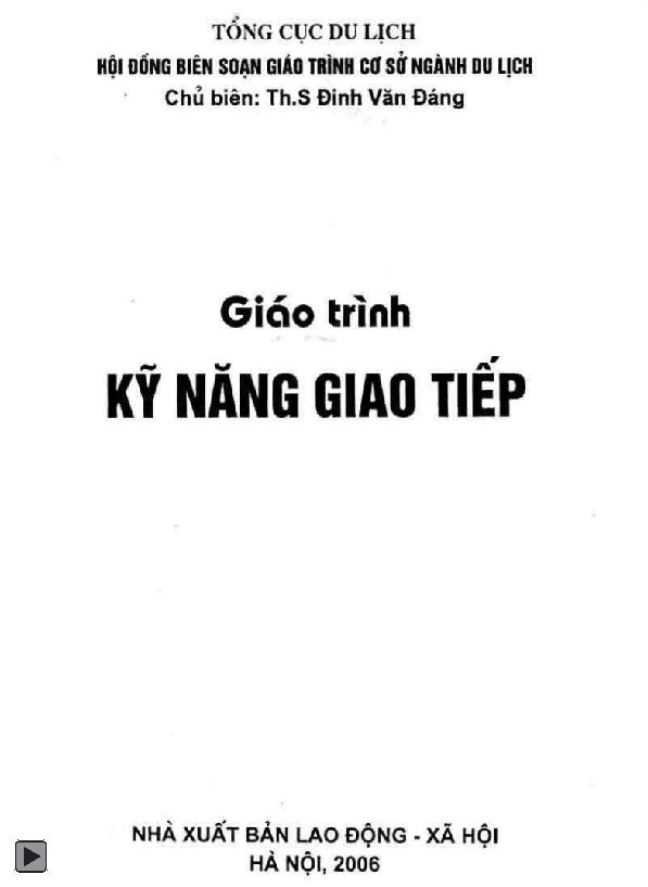 Giáo trình kỹ năng giao tiếp