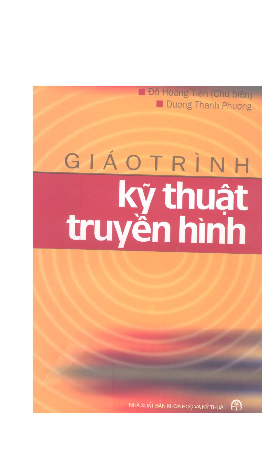 Giáo trình Kỹ thuật truyền hình