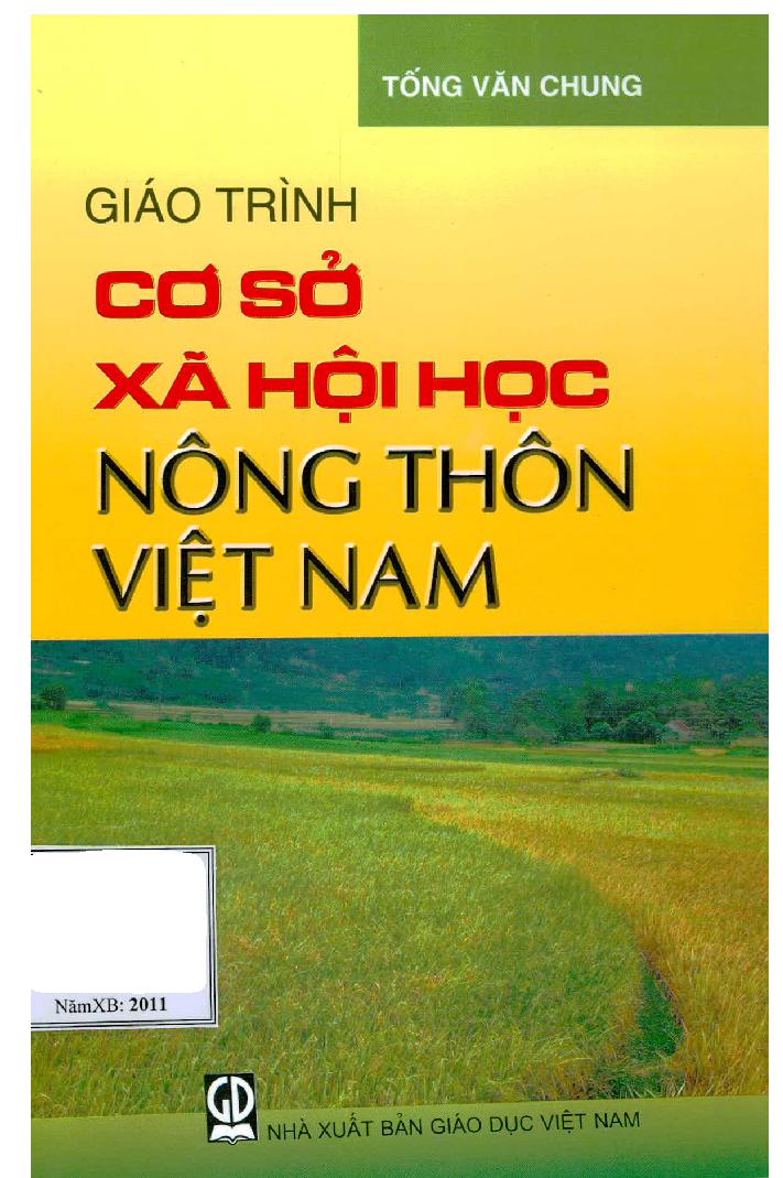 Giáo trình Cơ sở xã hội học nông thôn Việt Nam