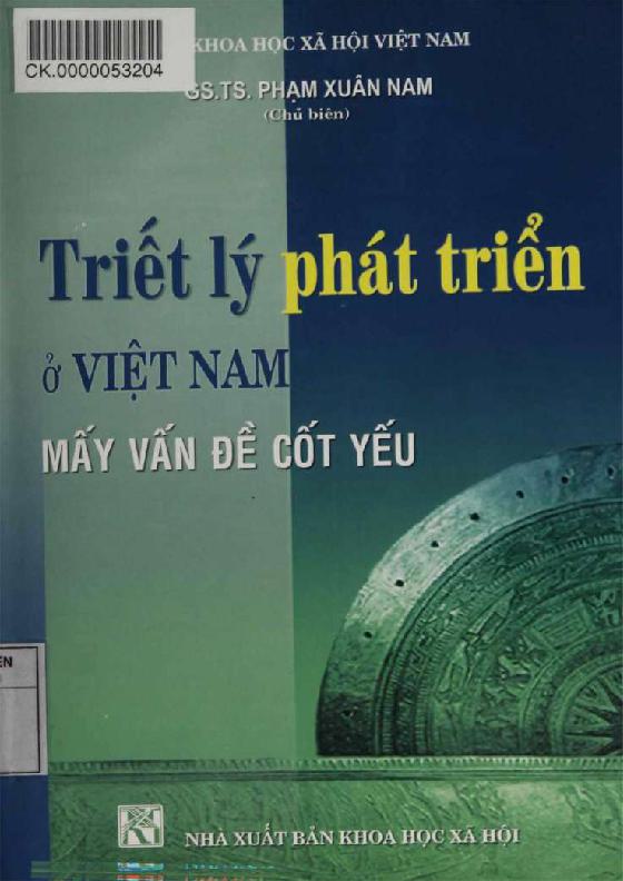 Triết lý phát triển ở Việt Nam mấy vấn đề cốt yếu