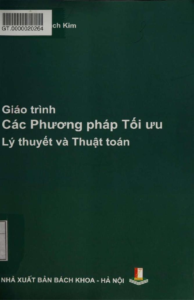 Giáo trình Các phương pháp tối ưu Lý thuyết và Thuật toán