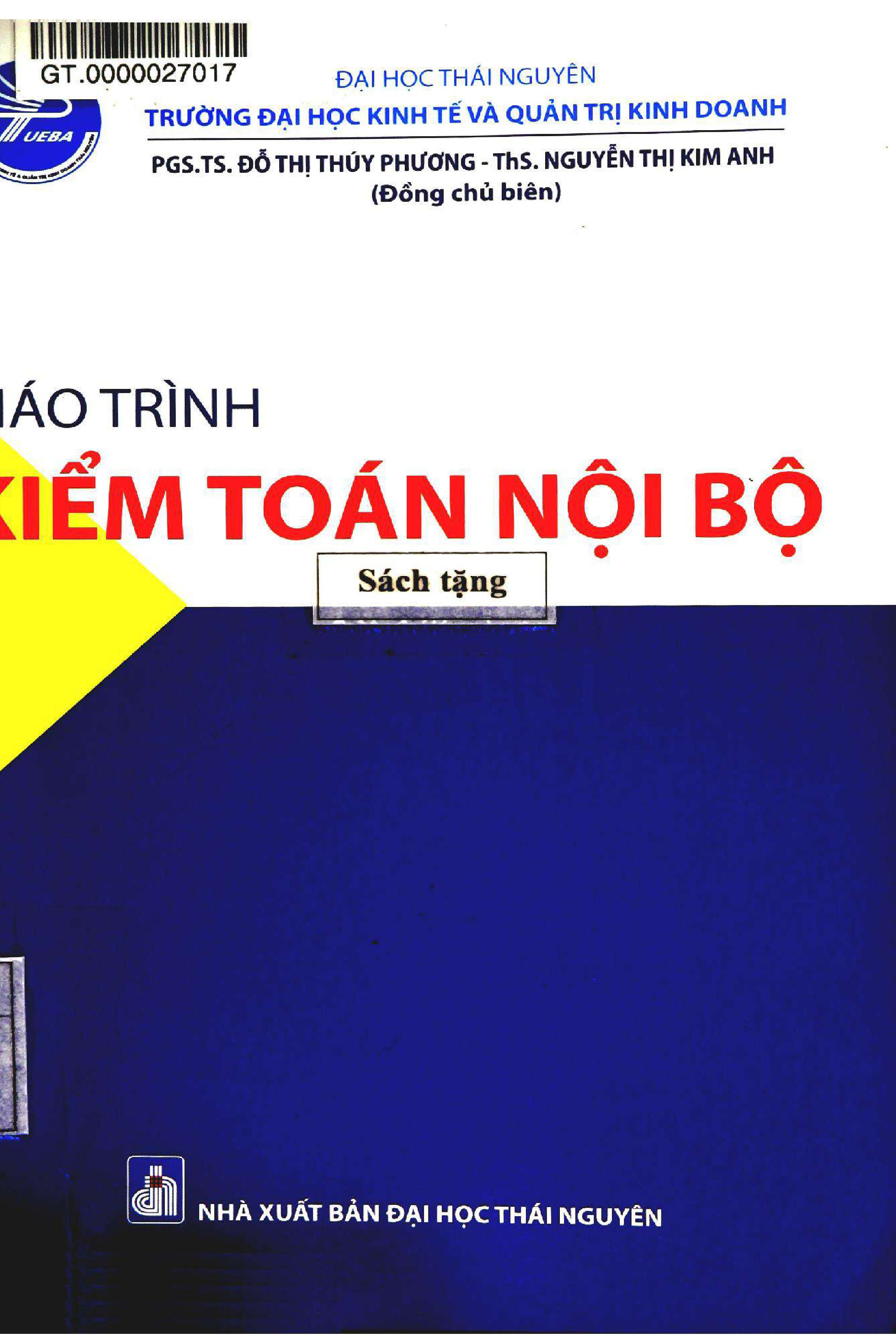 Giáo trình Kiểm toán nội bộ