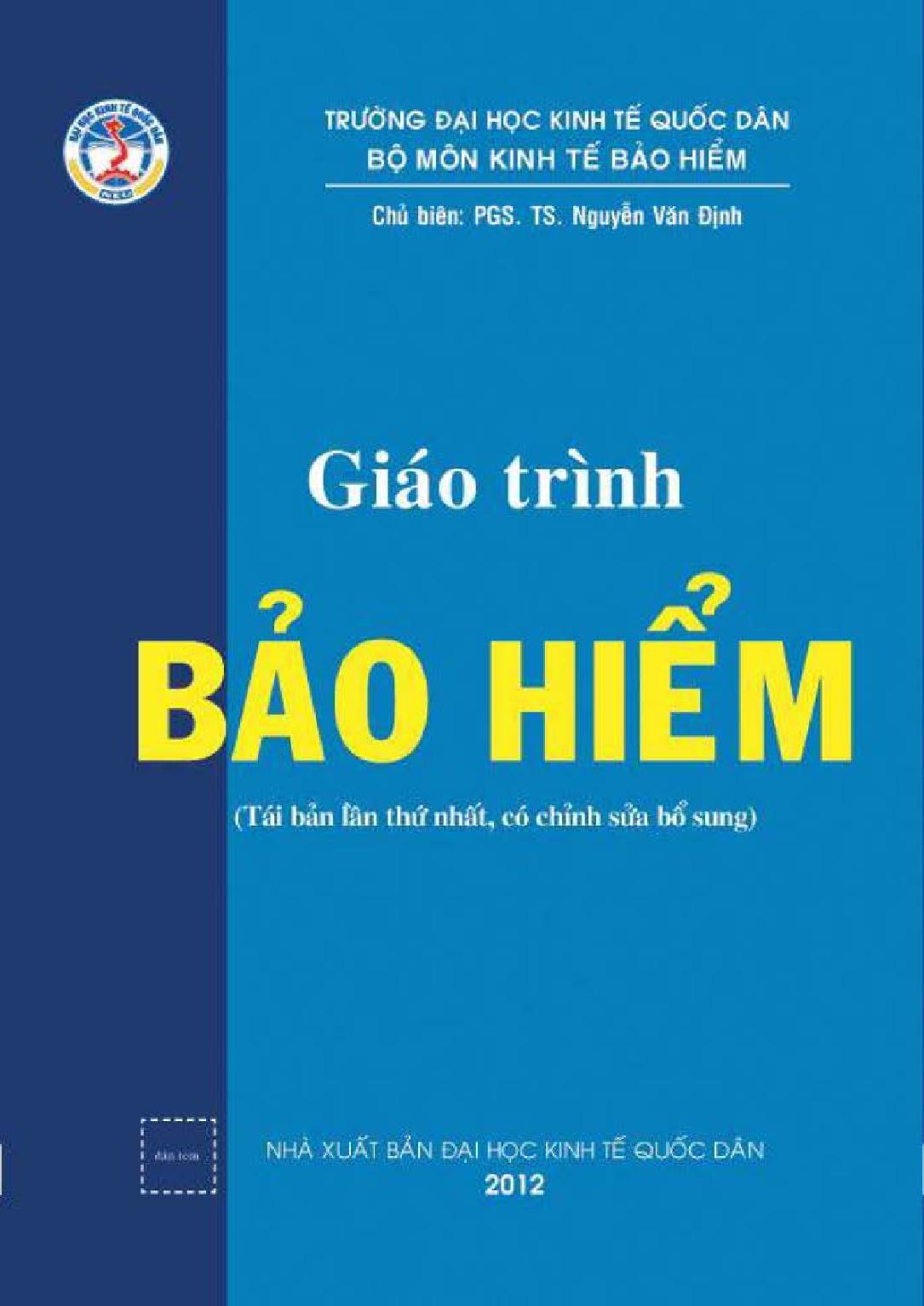 Giáo trình Bảo hiểm