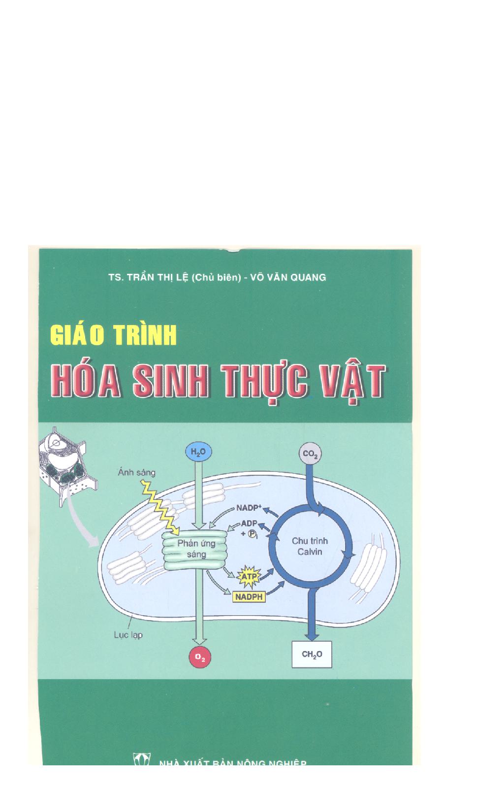 Giáo trình hóa sinh thực vật