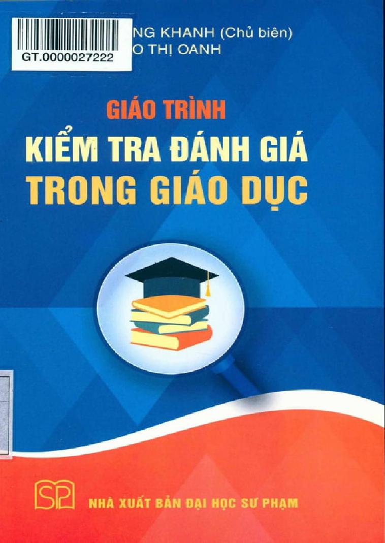 Giáo trình Kiểm tra đánh giá trong giáo dục