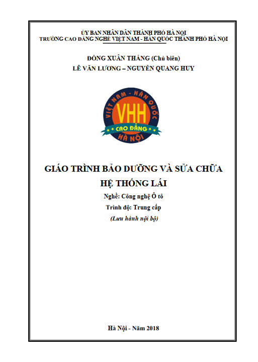 Giáo trình Bảo dưỡng và sửa chữa hệ thống lái