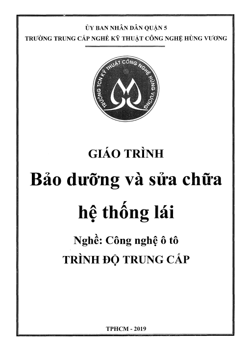 Giáo trình Bảo dưỡng và sửa chữa hệ thống lái (trung cấp)